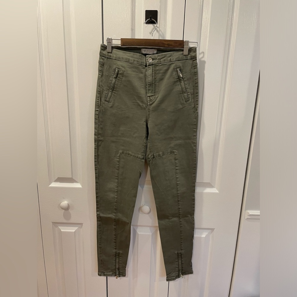 green guess jeans